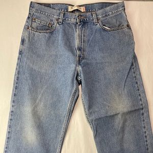 Levi’s 550 Relaxed Fit Denim Blue Jeans Zip Fly Men’s Size 36x29 Fits 35x28 Worn
